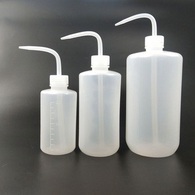 3Pcs Curved Mouth Tattoo Squeeze Bottle Diffuser Soap Wash Squirt Lab Kitchen
