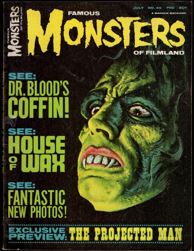 Famous Monsters of Filmland #45 Jul 1967 VG-FN Warren Publishing Minor Tape