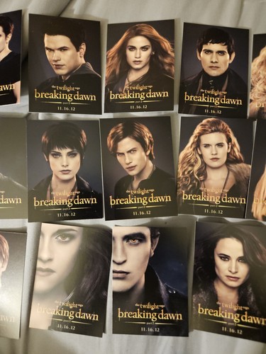Twilight Breaking Dawn Komplett 15 Karten Promo SDCC Set 2012 Rare - Bild 3 von 6