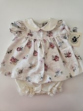 Vintage Good Lad Of Philadelphia Baby Dress Size 3-6 Months Floral USA NEW
