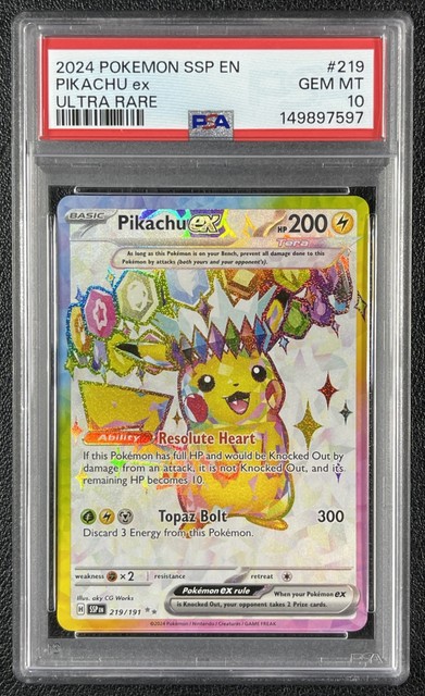 Pikachu ex #219 (Surging Sparks (2024))