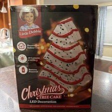 Little Debbie Christmas Tree Cake Blow Mold LED Lighting 22 Inches Tall - NEW