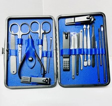 18-in-1 Stainless Steel Pedicure Manicure Set   Professional Grooming Kit with T