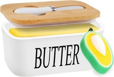 Butterdose Porzellan,Butterschale mit Buttermesser f&uuml;r 250g
