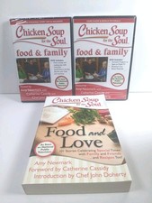 ​Chicken Soup for the Soul 3pc Lot: Food and Love Book & 2 Food Family DVDs