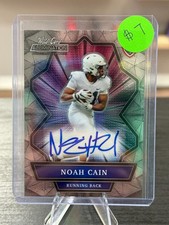 2021 Wild Card Allumination Noah Cain Auto  ANBC-A LSU Tigers