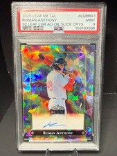 2025 Leaf Metal ROMAN ANTHONY Oil Slick Crystal LGR-RA1 PSA MINT 9 Auto /3