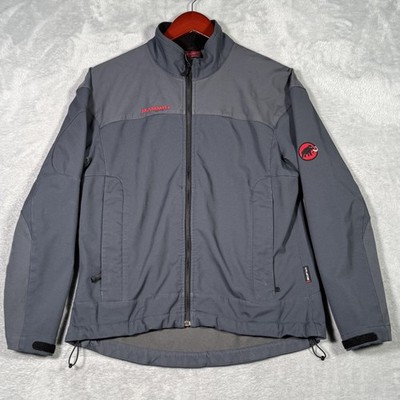 Mammut Jacket Womens Large Gray SOFtech Softshell Full Zip Outdoor Hiking