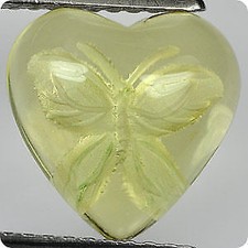 Minerales y Piedras Précieuses. 3.04 Cts Cuarzo Amarillo Tallado Lazo Brasil