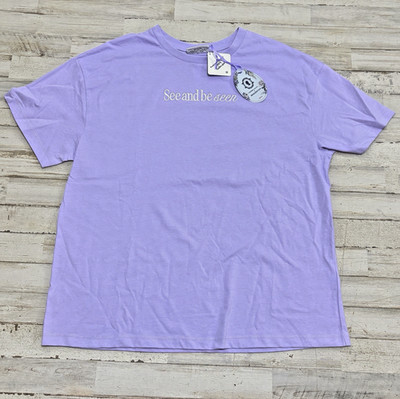 2025 Cache Cache Bridgerton Purple T-shirt Women s Medium  See And Be Seen  NWT