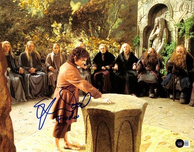 Elijah Wood サイン入りフォト Beckett鑑定書付 Elijah Wood Signed Lord of the Rings Photo 11x14 Inscribed Frodo