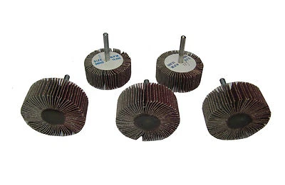 5PC 60MM X 25MM SANDPAPER ROTARY WHEEL DISC FLAP ABRASIVE BUFFING SANDING DRUM