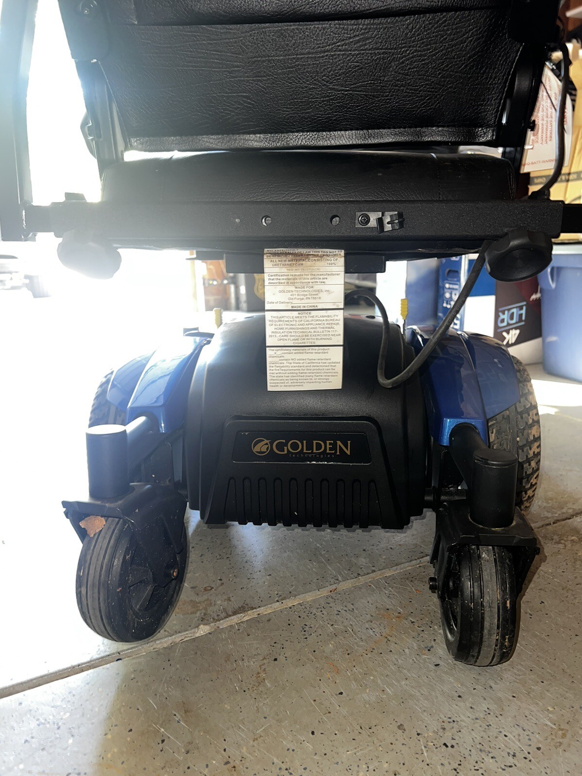 Golden Compass Sport Electric Power Chair Wheelchair Blue GP605 eBay