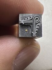 Vintage Metal Metal Printing Print Block Stamps
