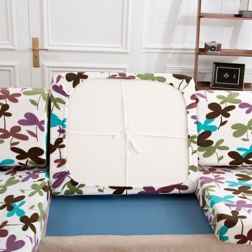 Sofa Seat Cushion Cover Pluch Corner Stretch 1 Piece Couch Cover Slipcovers - Picture 42 of 46