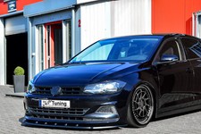 Bi Spoilerschwert Frontspoiler Splitter V2 aus ABS für VW Polo 6 2G