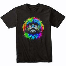 Shih Tzu Psychedelic Dog Art T-Shirt - Shih Tzu Owner Gift - Shih Tzu Shirt