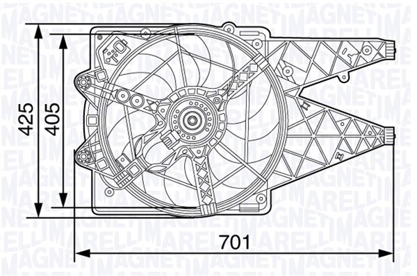 MAGNETI MARELLI 069422472010 Fan, radiator for FIAT,OPEL,VAUXHALL