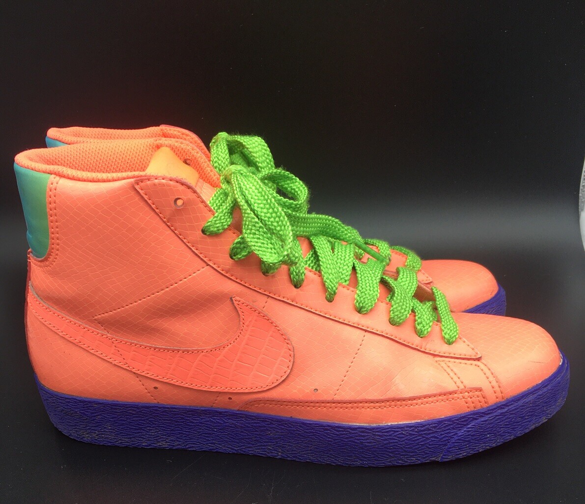 Nike Mens 9.5 Blazer Mid Supreme Cassette Playa High Top Athletic Sneakers Shoes Rare NIKE Blazer Mid Supreme  main image 3