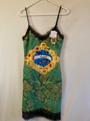 Lucy in the Sky Dress Brasil Size P-XS Fit & Flare Green Adjustable Black  Straps | eBay