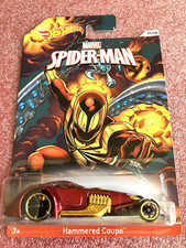 2014 Hot Wheels Hammered Coupe HW Marvel Spider-Man 5/8 Red BLM92 (HW728)