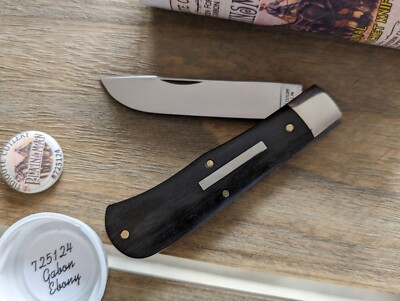 GEC Great Eastern Cutlery #72 Tidioute Plainsman 725124 Gabon Ebony Wood 