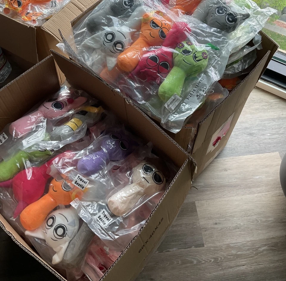 Juguetes de Peluche Sprunki Sprunki Incredibox Muñeco de Peluche Sprunki Juego Dibujos Animados Almohada Niño Foto 2 de 2
