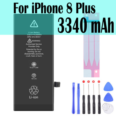 For Apple iPhone 8 Plus Super Capacity Battery Replacement - 3340mAh