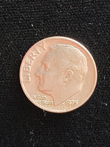 Rare 1975 Roosevelt Dime No Mint Mark Error "W" on Rim! - Picture 4 of 6