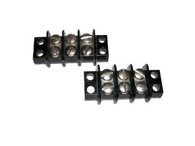 BARRIER STRIP  LOT (2)  TERMINAL  BLOCK 3 POS MIX MFG