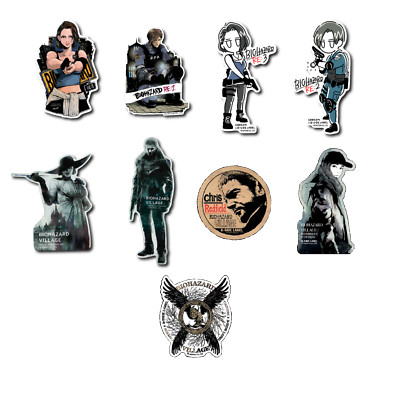 Capcom resident evil 7,RE2,RE3 B-SIDE LABEL Sticker 9 types Japan Limited NEW