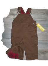 Oshkosh B' Gosh Jungen Cargo Latzhose Braun  Gr. USA 12M EU 74?  NEU