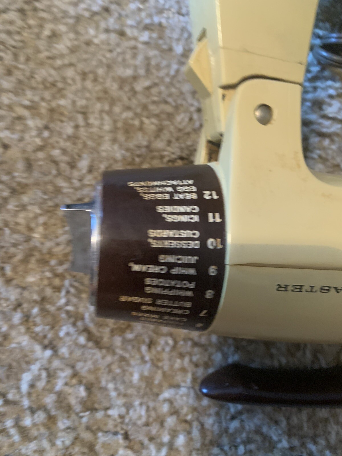 Vintage SUNBEAM DELUXE Model 423A 12 Speed Mixmaster Stand/ Base