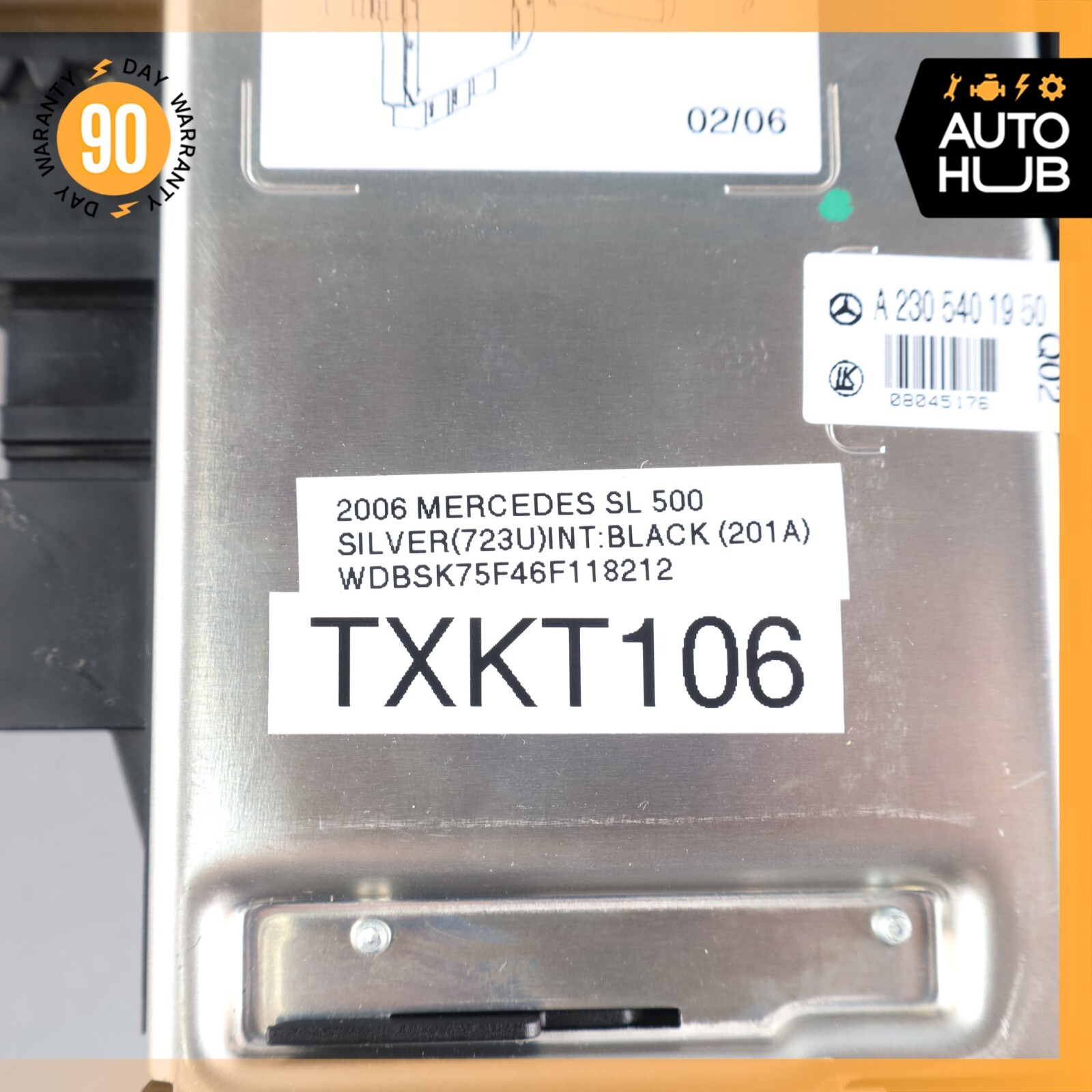 03-12 Mercedes R230 SL500 SL55 AMG Rear SAM Fuse Box Relay Module OEM