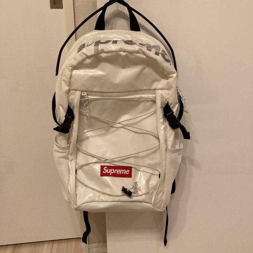 supreme fw17 backpack white