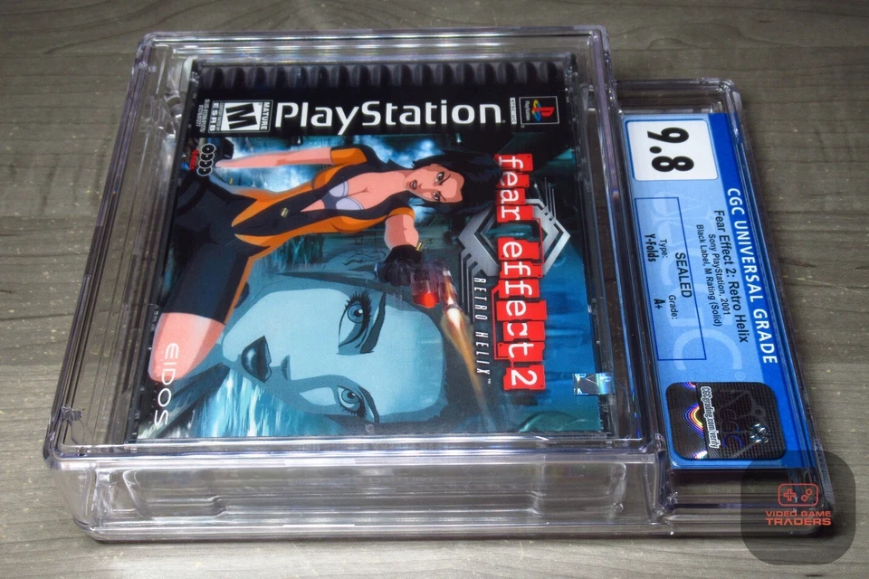 CGC 9.8 A+ - Fear Effect 2: Retro Helix (PlayStation 1, PS1 2001) NEW! - RARE! - Image 3 of 4