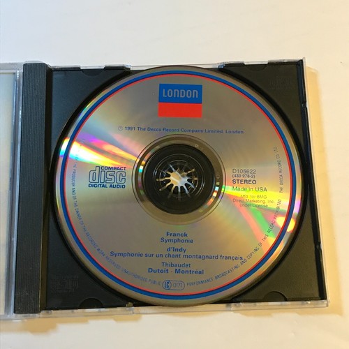 Cesar Franck 2-CD Lot Symphonie D'Indy Symphony In D Minor Dutoit Kurt Masur - Imagen 7 de 7