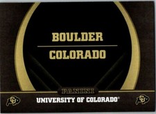 UNIVERSITY OF COLORADO 2016 PANINI COLORADO BUFFALOES #2 ID:29317