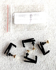 Johnson Violin String Fine Tuner Adjuster, Full Size 4/4, Black, Gold 4 pc Set