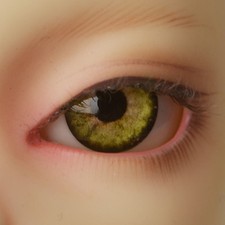 Dollmore 14mm acrylic eyes OOAK 14mm - Optical Half Round Acrylic Eyes WF03