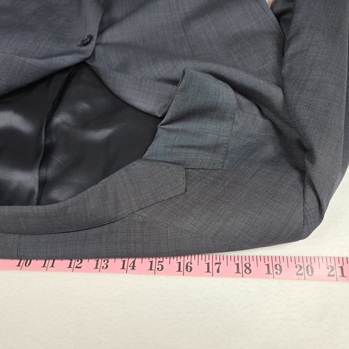 Luigi Bianchi Mantova Suit 2 Piece Mens Size 54R Gray Wool Mohair Sport Jacket - Picture 5 of 21