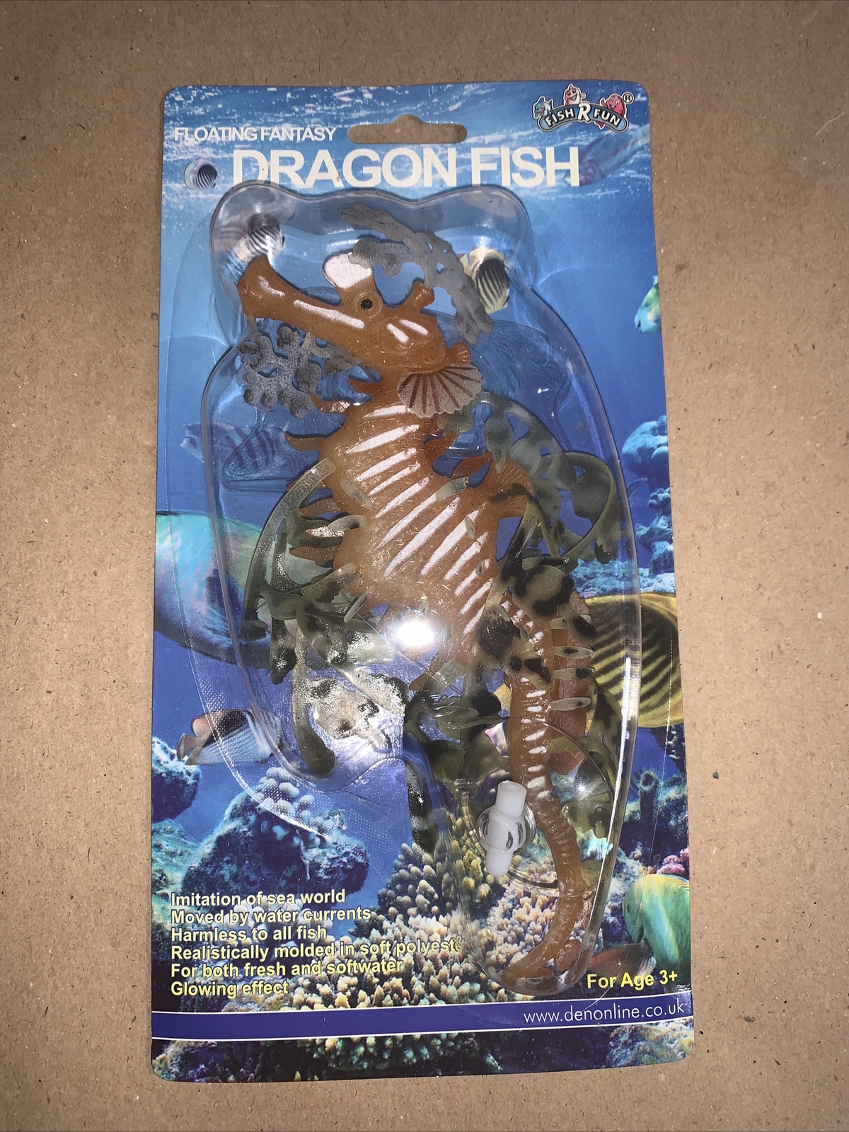 Fish R Fun Floating Fantasy Dragon Fish.  Aquarium Decoration.