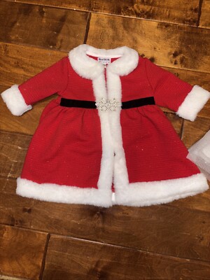 blueberi boulevard christmas dresses Blueberi Boulevard Red Holiday Christmas Dress Separate Top 24M Holly Velour