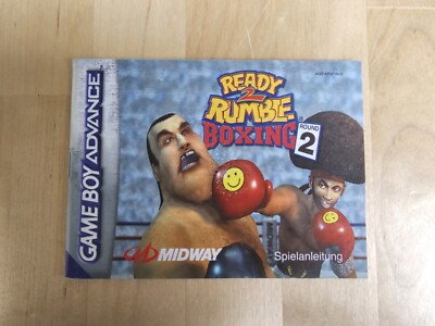 NINTENDO Gameboy Advance Anleitung Ready 2 Rumble Boxing