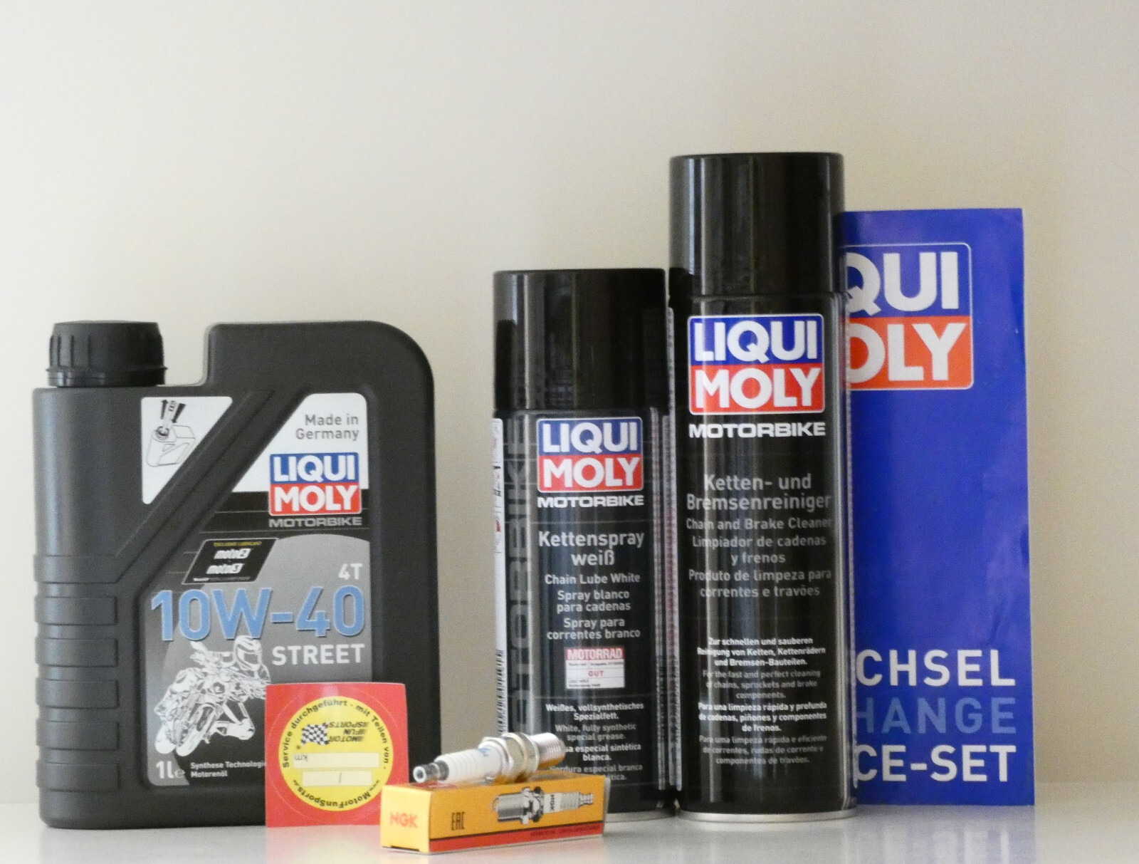 Maintenance Set Ering Chopper 125 - Spark Plug Oil Filter Service Inspection
