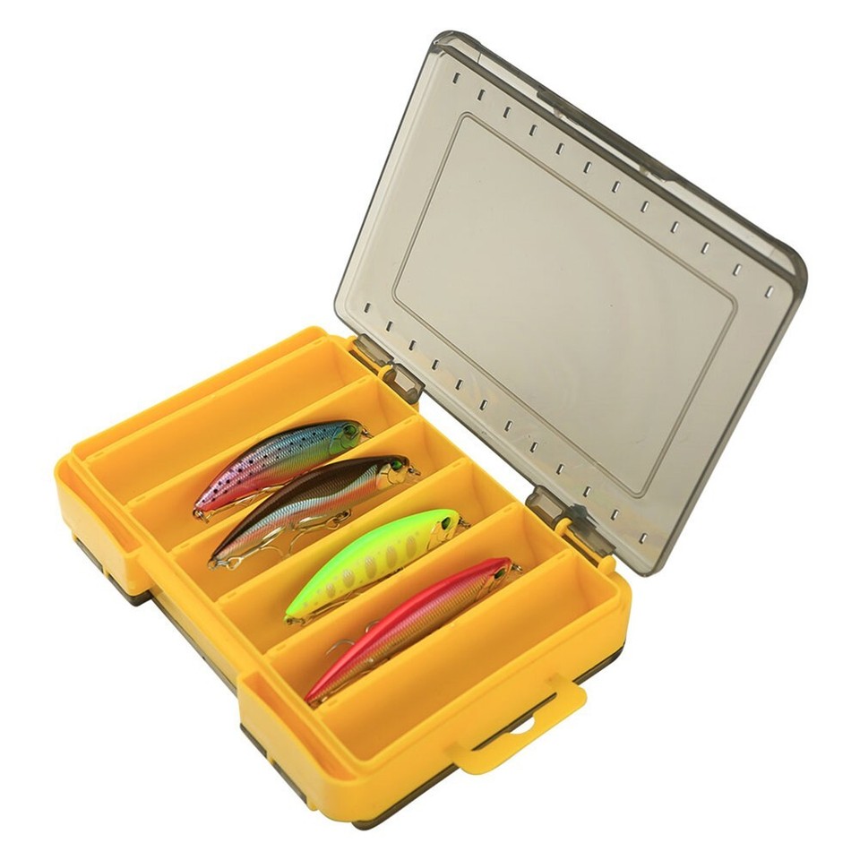 Orange Fishing Tackle Box with 12 Compartments Stay Organized on the