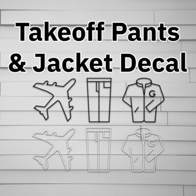 Takeoff Your Pants and Jacket Decal Sticker Blink Punk Rock +44 Box Car Racer