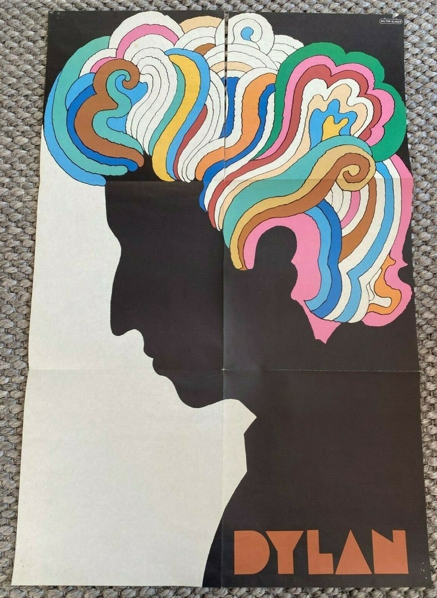 Bob Dylan Milton Glaser Poster - Original - 1966 [33