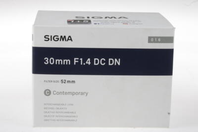 SIGMA 30mm f/1,4 DC DN für Canon EF-M - SNr: 54224109