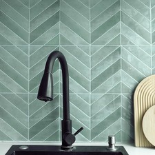 10 Sheets 3D Self Adhesive Wall Tiles Peel and Stick Splashback Bathroom green